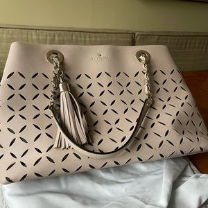 Kate Spade leather laser cut bag